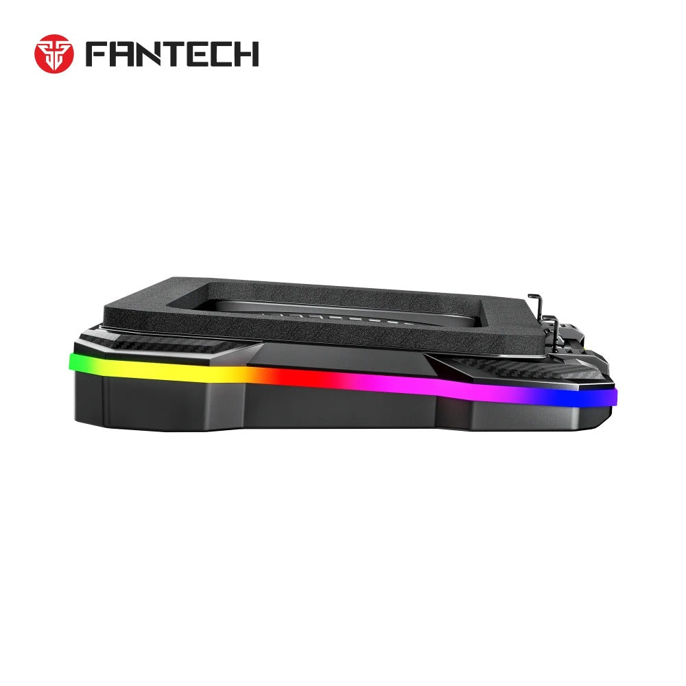 Fantech NC22 Single Fan RGB Laptop Cooler with Touch Panel & Phone Holder Fantech NC22 Single Fan RGB Laptop Cooler with Touch Panel & Phone Holder